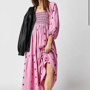 Free People Dahlia embroidered dress